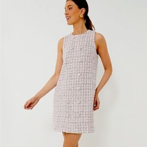 Peony Tweed Bianca shift dress